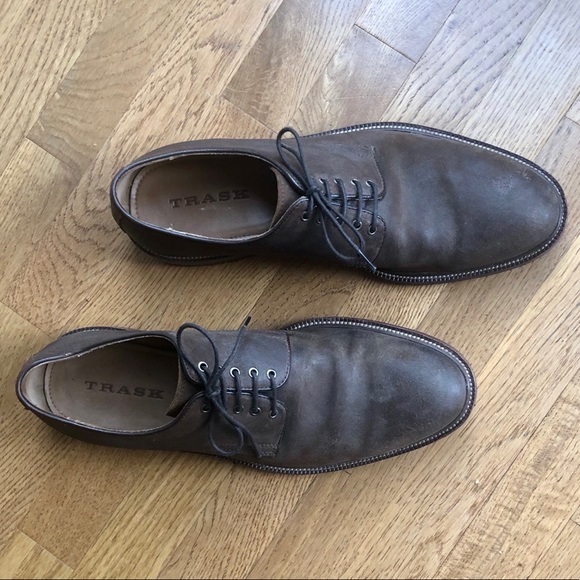 Trask Men’s Brown Leather Oxfords- Size 11 - Picture 5 of 7